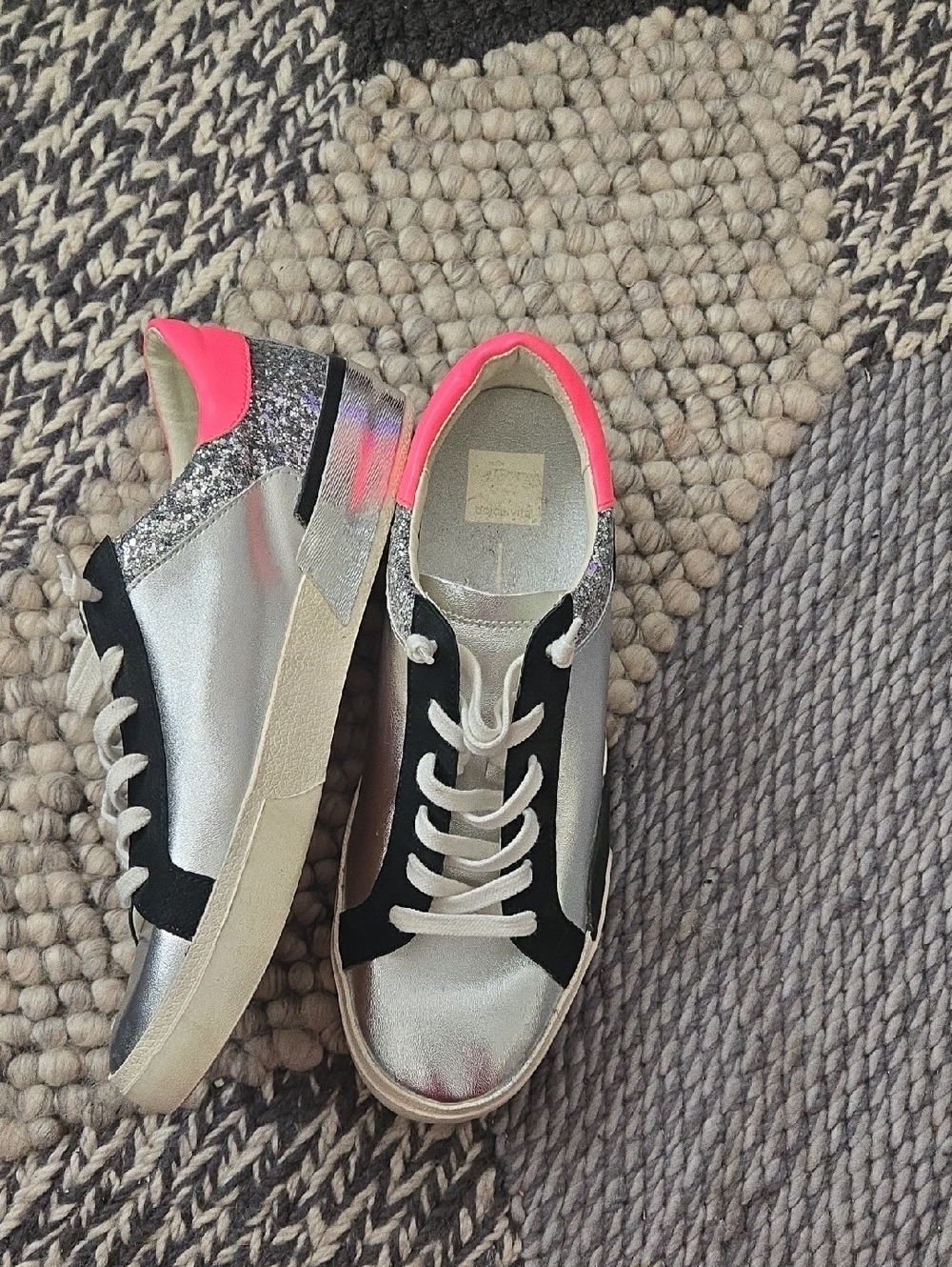 DOLCE VITA ZINA  LEATHER SNEAKERS. SZ 10 NWOB